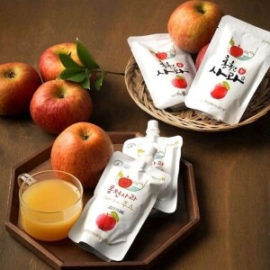 명천농장-홍천군 인삼, 사과 직거래 ,[못난이상품] 천혜 홍천 햇사과즙 롤파우치 안심뚜껑파우치